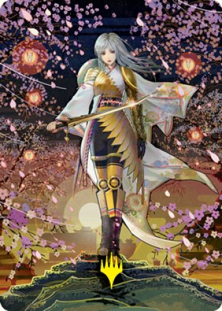 The Wandering Emperor 2 Art Card (Gold-Stamped Signature) [Kamigawa: Neon Dynasty Art Series] | Dumpster Cat Games