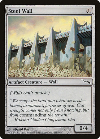 Steel Wall [Mirrodin] | Dumpster Cat Games