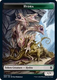 Hydra // Illusion Double-sided Token [Zendikar Rising Tokens] | Dumpster Cat Games