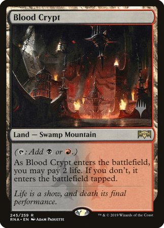 Blood Crypt [Ravnica Allegiance Promos] | Dumpster Cat Games