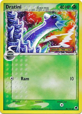 Dratini (46/101) (Delta Species) (Stamped) [EX: Dragon Frontiers] | Dumpster Cat Games