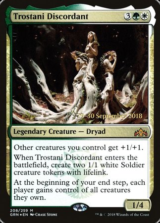 Trostani Discordant [Guilds of Ravnica Promos] | Dumpster Cat Games