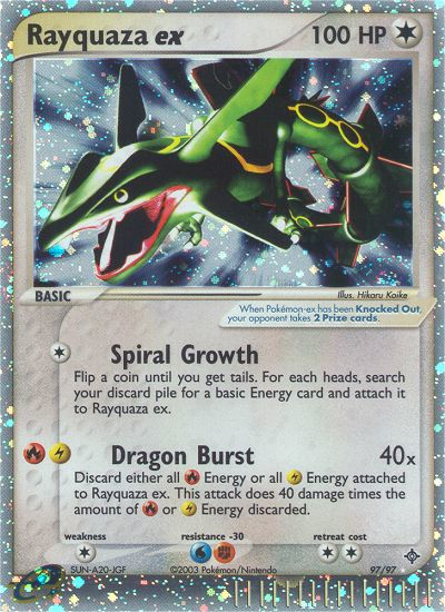 Rayquaza ex (97/97) [EX: Dragon] | Dumpster Cat Games