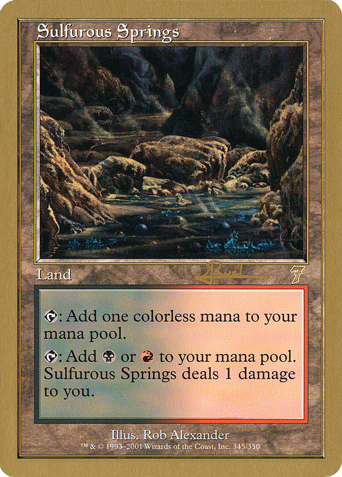 Sulfurous Springs (Antoine Ruel) [World Championship Decks 2001] | Dumpster Cat Games