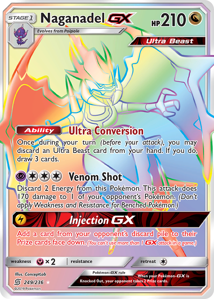 Naganadel GX (249/236) [Sun & Moon: Unified Minds] | Dumpster Cat Games