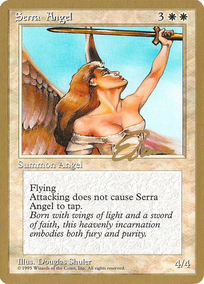 Serra Angel (Eric Tam) [Pro Tour Collector Set] | Dumpster Cat Games