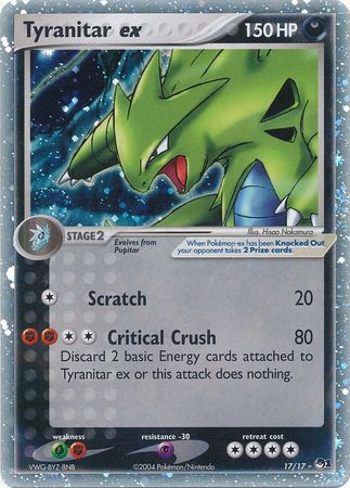 Tyranitar ex (17/17) (Holo) [POP Series 1] | Dumpster Cat Games