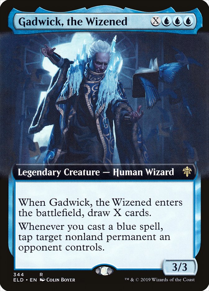 Gadwick, the Wizened (Extended Art) [Throne of Eldraine] | Dumpster Cat Games