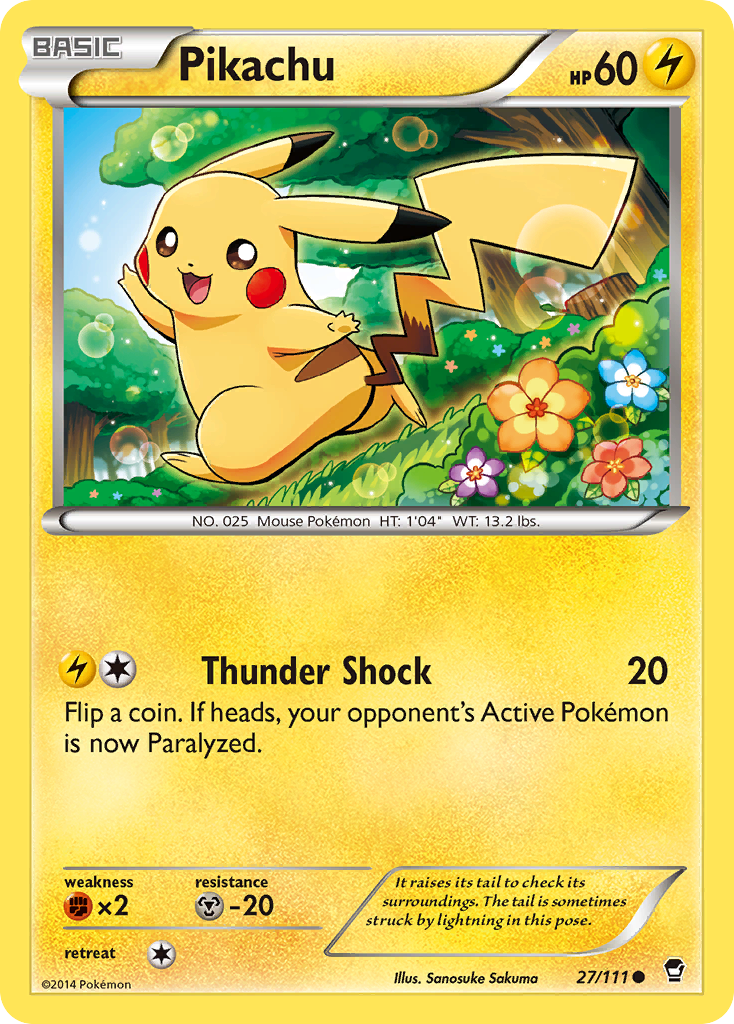 Pikachu (27/111) [XY: Furious Fists] | Dumpster Cat Games