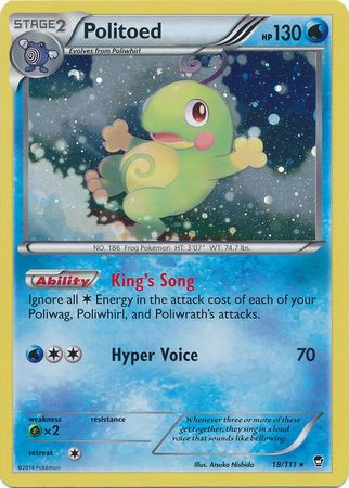 Politoed (18/111) (Cosmos Holo) [XY: Furious Fists] | Dumpster Cat Games