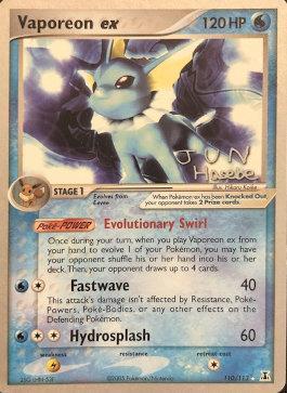 Vaporeon ex (110/113) (Flyvees - Jun Hasebe) [World Championships 2007] | Dumpster Cat Games