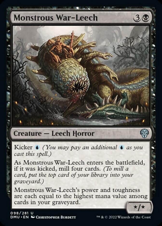 Monstrous War-Leech [Dominaria United] | Dumpster Cat Games