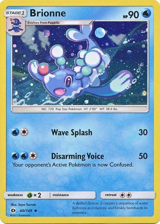 Brionne (40/149) (Cosmos Holo) [Sun & Moon: Base Set] | Dumpster Cat Games