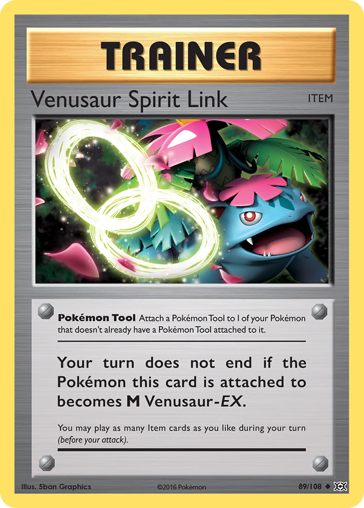 Venusaur Spirit Link (89/108) [XY: Evolutions] | Dumpster Cat Games