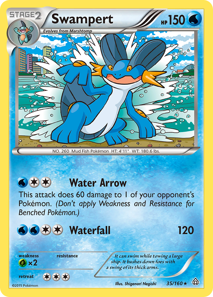 Swampert (35/160) [XY: Primal Clash] | Dumpster Cat Games