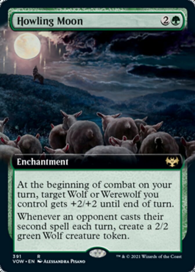 Howling Moon (Extended) [Innistrad: Crimson Vow] | Dumpster Cat Games