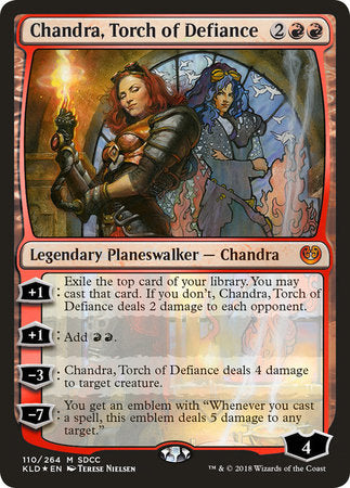 Chandra, Torch of Defiance (SDCC 2018 EXCLUSIVE) [San Diego Comic-Con 2018] | Dumpster Cat Games