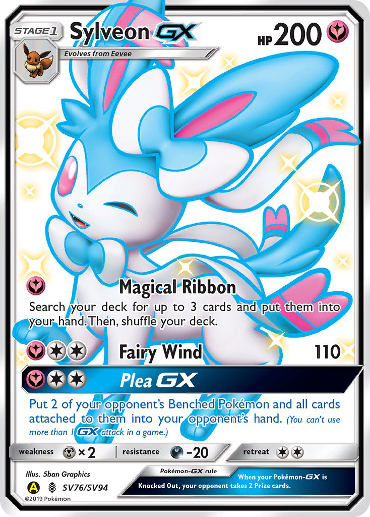 Sylveon GX (SV76/SV94) [Sun & Moon: Hidden Fates - Shiny Vault] | Dumpster Cat Games