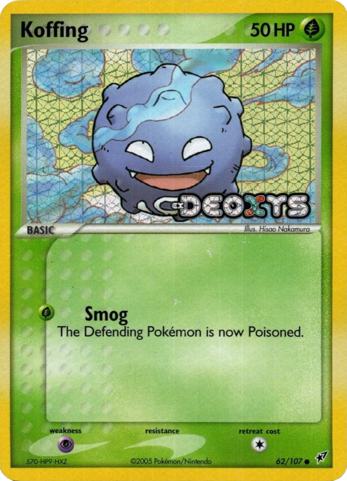 Koffing (62/107) (Stamped) [EX: Deoxys] | Dumpster Cat Games