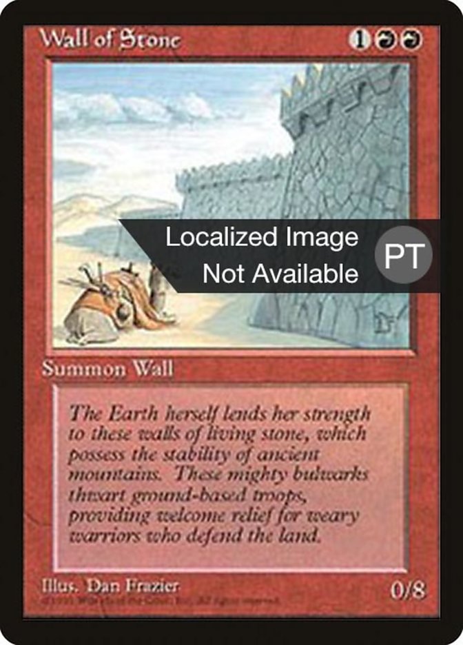 Wall of Stone [Fourth Edition (Foreign Black Border)] | Dumpster Cat Games