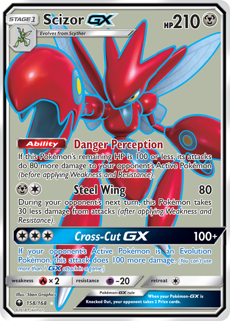 Scizor GX (158/168) [Sun & Moon: Celestial Storm] | Dumpster Cat Games