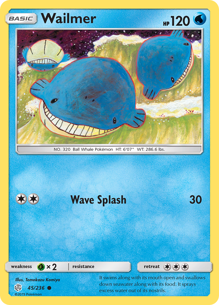 Wailmer (45/236) [Sun & Moon: Cosmic Eclipse] | Dumpster Cat Games