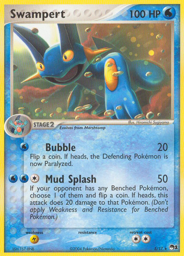 Swampert (5/17) [POP Series 1] | Dumpster Cat Games