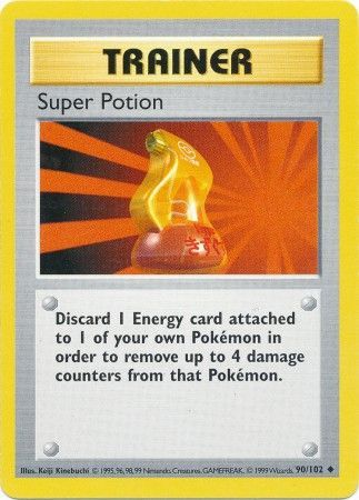 Super Potion (90/102) [Base Set Shadowless Unlimited] | Dumpster Cat Games