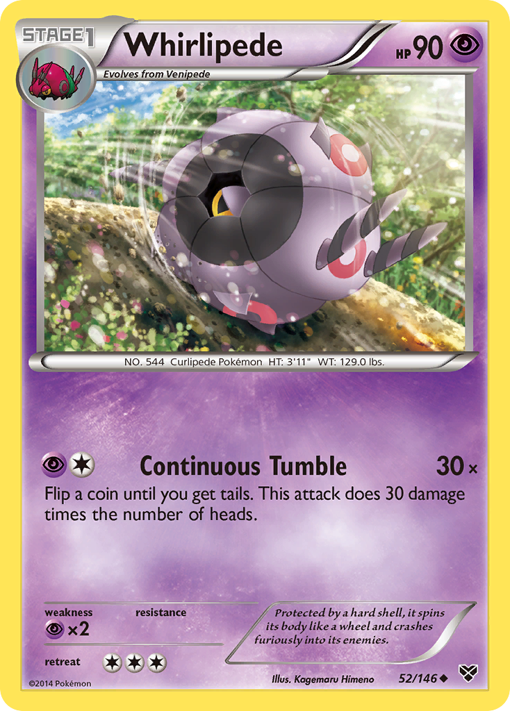 Whirlipede (52/146) [XY: Base Set] | Dumpster Cat Games