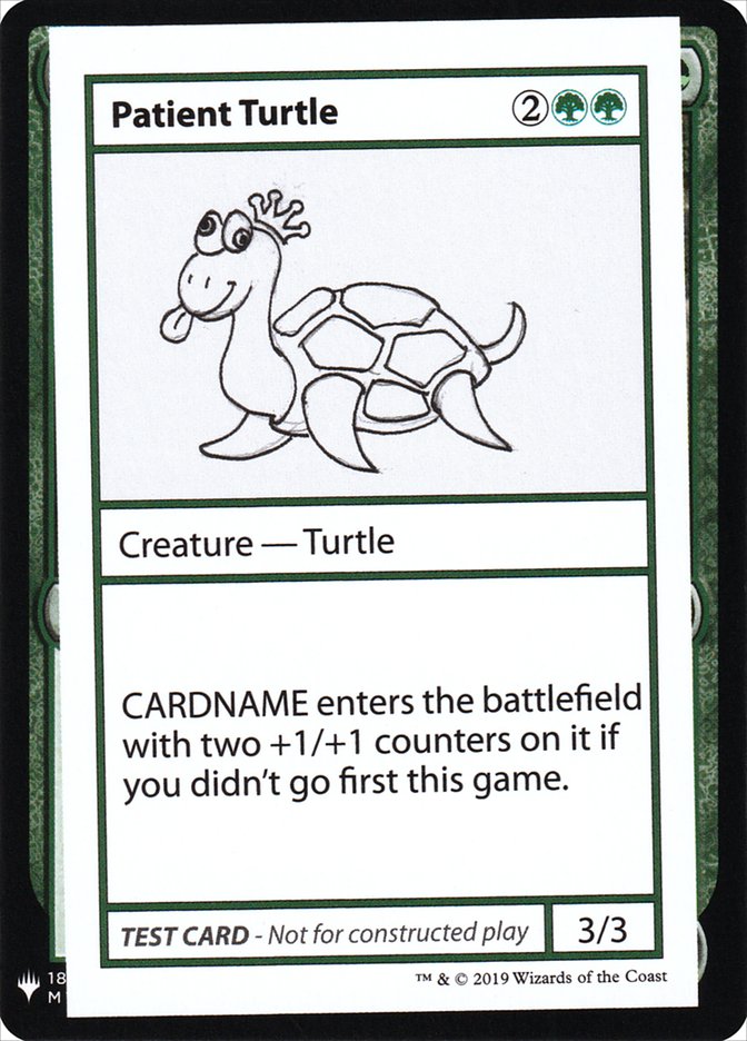 Patient Turtle [Mystery Booster Playtest Cards] | Dumpster Cat Games