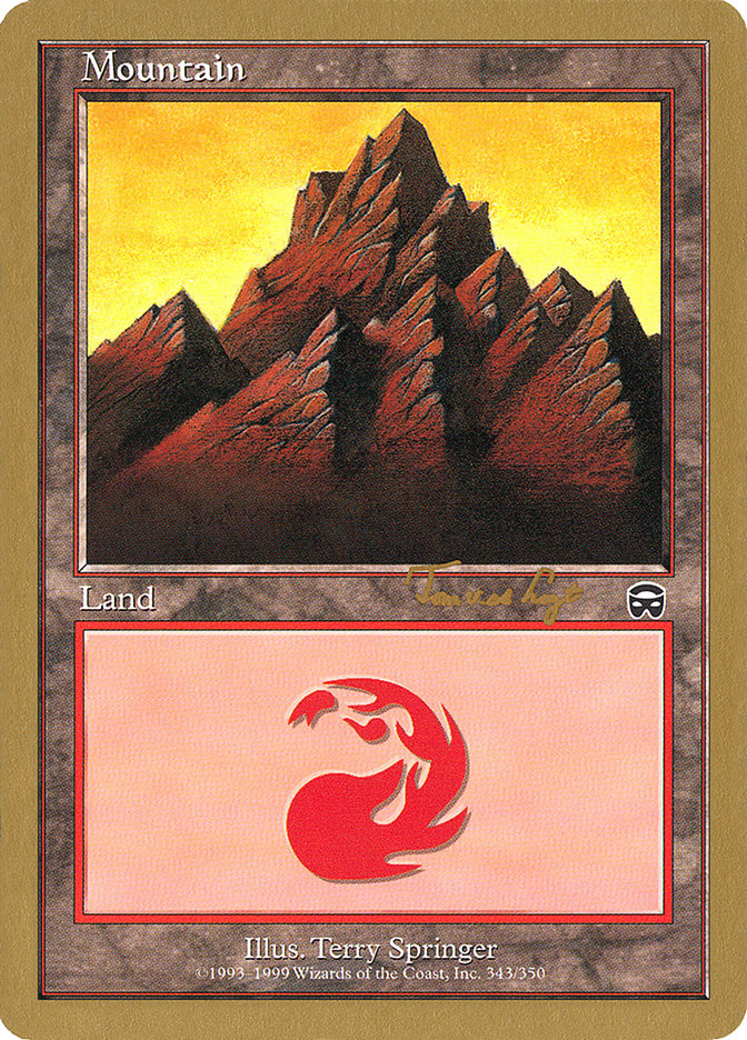 Mountain (343) (Tom van de Logt) [World Championship Decks 2001] | Dumpster Cat Games