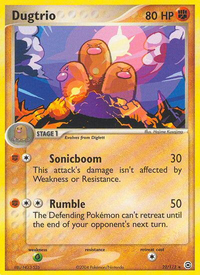 Dugtrio (22/112) [EX: FireRed & LeafGreen] | Dumpster Cat Games