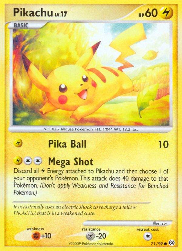 Pikachu (71/99) [Platinum: Arceus] | Dumpster Cat Games