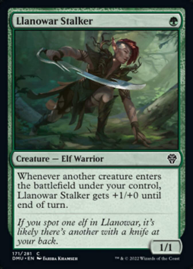 Llanowar Stalker [Dominaria United] | Dumpster Cat Games