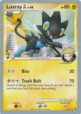 Luxray GL LV.48 (9/111) (Crowned Tiger - Tsubasa Nakamura) [World Championships 2009] | Dumpster Cat Games