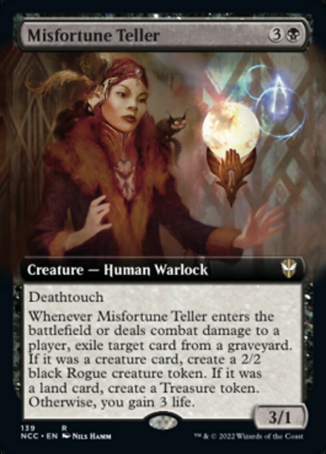 Misfortune Teller (Extended Art) [Streets of New Capenna Commander] | Dumpster Cat Games