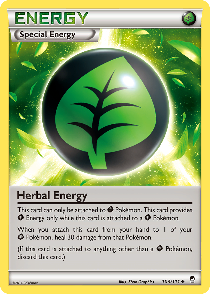 Herbal Energy (103/111) [XY: Furious Fists] | Dumpster Cat Games