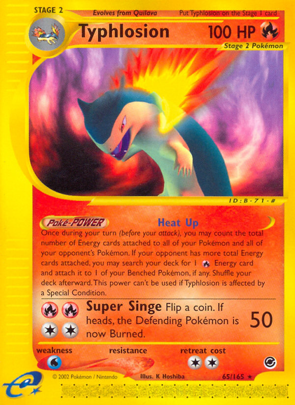 Typhlosion (65/165) [Expedition: Base Set] | Dumpster Cat Games