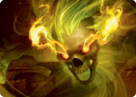 Flameskull Art Card [Dungeons & Dragons: Adventures in the Forgotten Realms Art Series] | Dumpster Cat Games