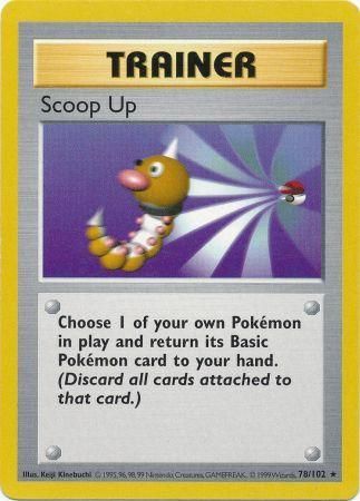 Scoop Up (78/102) [Base Set Shadowless Unlimited] | Dumpster Cat Games