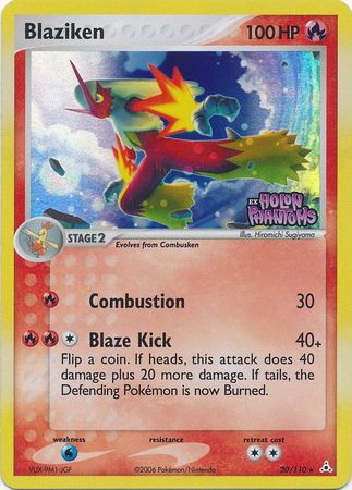 Blaziken (20/110) (Stamped) [EX: Holon Phantoms] | Dumpster Cat Games