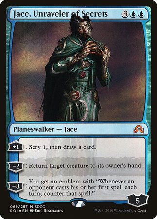 Jace, Unraveler of Secrets SDCC 2016 EXCLUSIVE [San Diego Comic-Con 2016] | Dumpster Cat Games