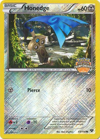 Honedge (83/146) (Regional Championship Promo) [XY: Base Set] | Dumpster Cat Games