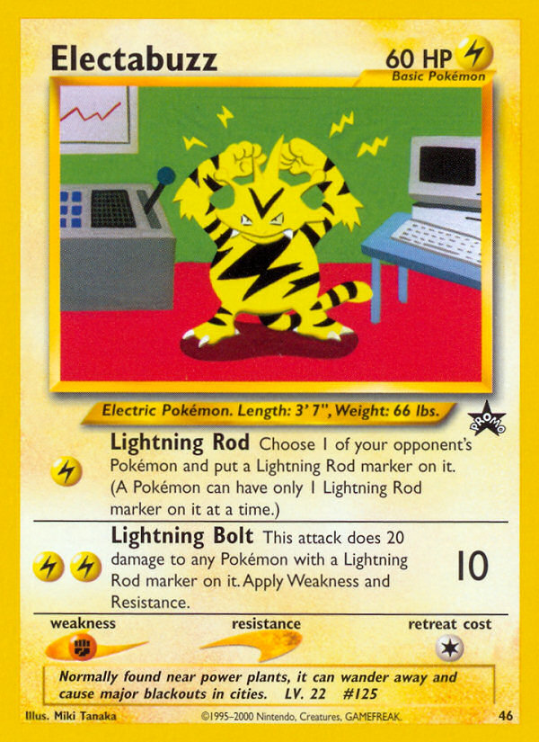 Electabuzz (46) [Wizards of the Coast: Black Star Promos] | Dumpster Cat Games