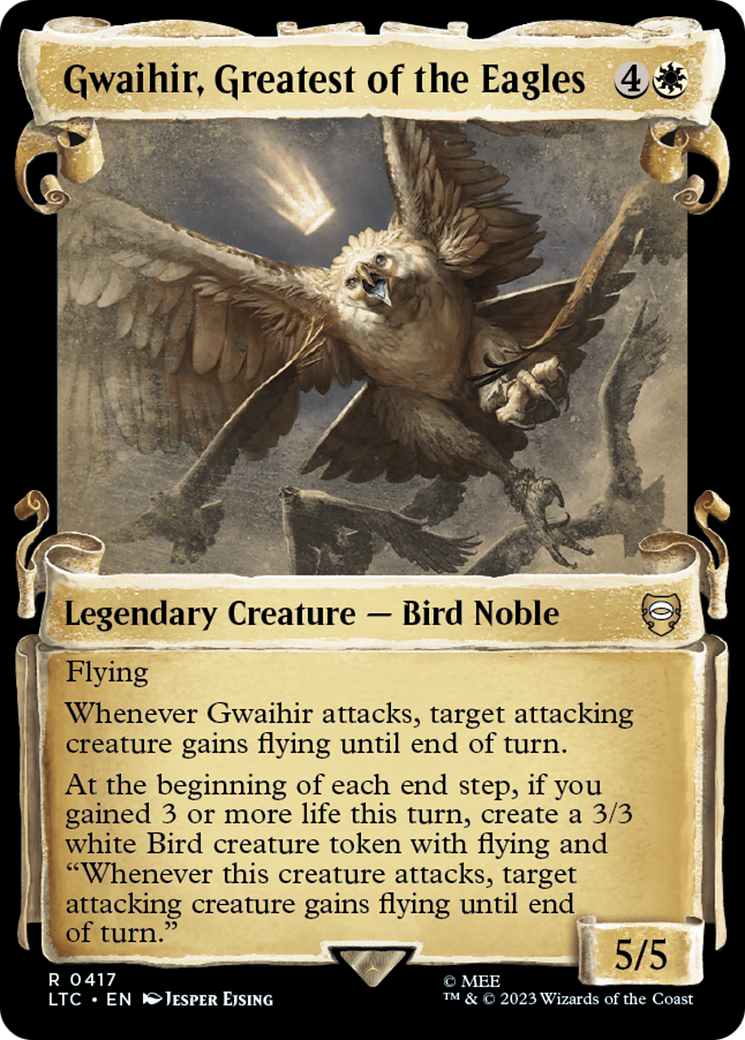 Gwaihir, Greatest of the Eagles [The Lord of the Rings: Tales of Middle-Earth Commander Showcase Scrolls] | Dumpster Cat Games