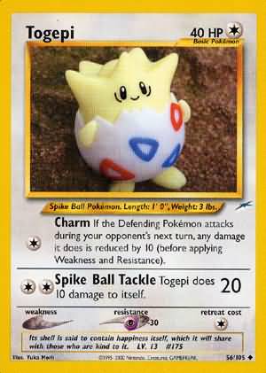 Togepi (56/105) [Neo Destiny Unlimited] | Dumpster Cat Games