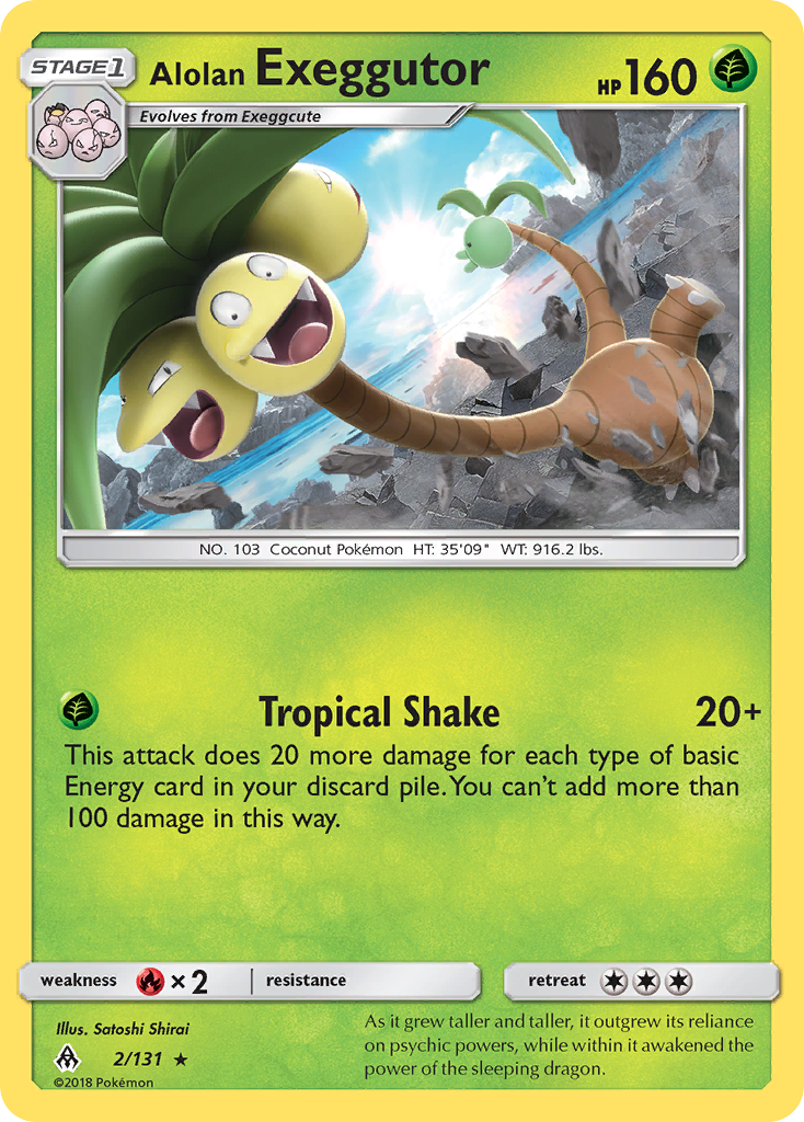 Alolan Exeggutor (2/131) [Sun & Moon: Forbidden Light] | Dumpster Cat Games