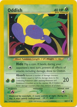 Oddish (68/111) [Neo Genesis Unlimited] | Dumpster Cat Games