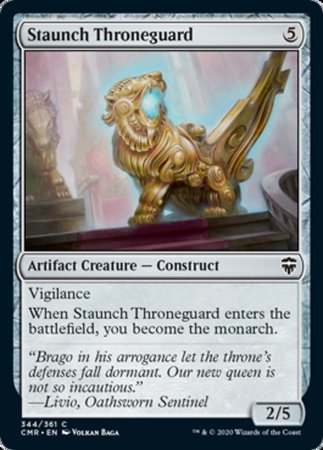 Staunch Throneguard [Commander Legends] | Dumpster Cat Games