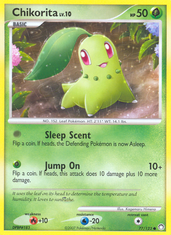 Chikorita (77/123) [Diamond & Pearl: Mysterious Treasures] | Dumpster Cat Games